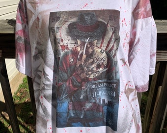 Freddy Krueger Tie Dye Shirt: Halloween Horror Movie Tee