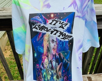 Beetlejuice Tie Dye Shirt: Halloween Graphic Tee