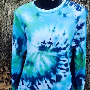 Langarm tie Dye Shirt,Frauen tie Dye,Herren tie Dye,auf Bestellung,Erwachsene Langarm,Langarm Shirt,Weihnachts Geschenk Idee,Hippie Kleidung,