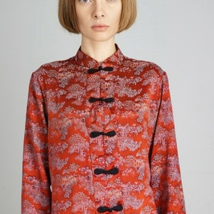 Vintage 90s asian style shirt, size S