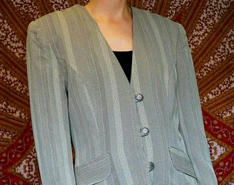 VINTAGE 80er Jahre Blazer, Jacke, Schulterpolster. Jacke aus den 80ern