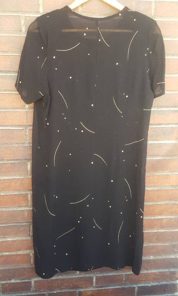 Vintage nightgown, 80s, black nightgown - Gem