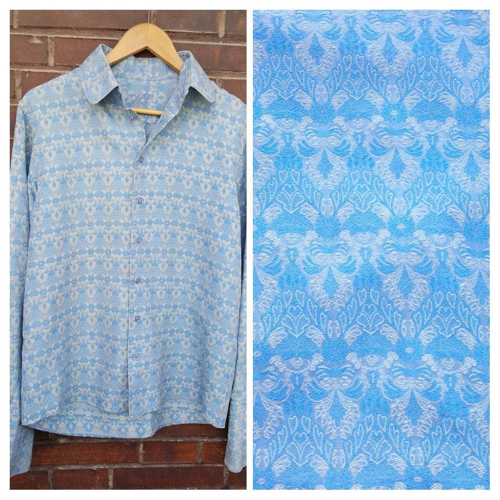 T-shirt Vintage Kappa Homme - Bleu Brodé - Taille M - Bon État