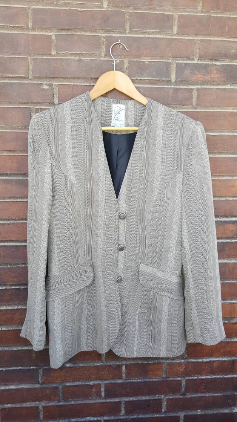 VINTAGE 80s Blazer Jacket Shoulder Pads.