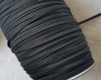 Stringa elastica bianca da 10 metri con cordino elastico rotondo per orecchio corda fatta a mano per artigianato fai da te cucito 3 mm
