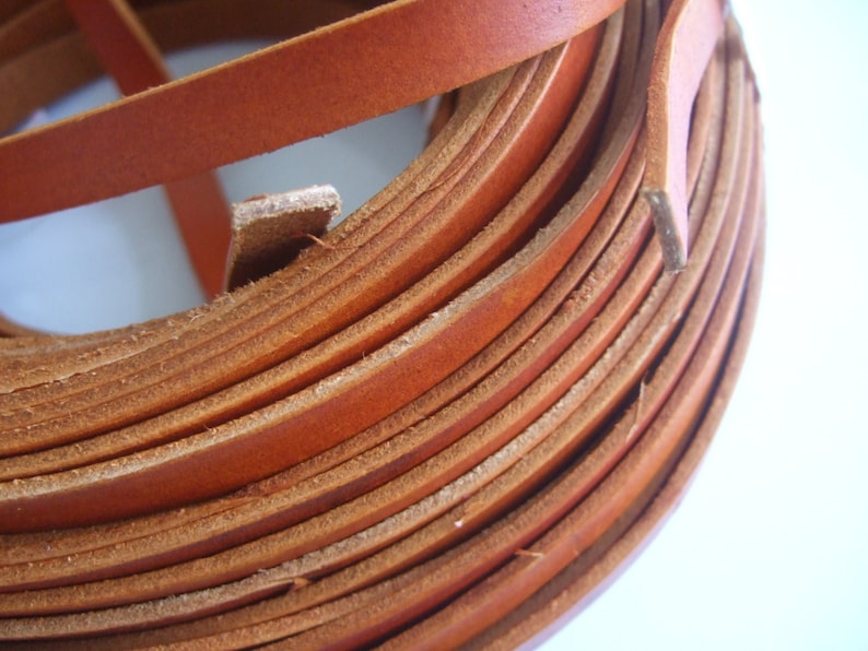 10x2mm Camel Tan Genuine Leather Cord 10mm Flat Leather Cord Etsy
