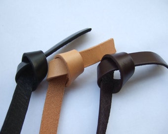 13mm Flat leather cord , 13x2mm Black Natural Brown Real Leather Cord ,  1 Meter