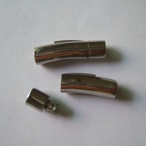 1pcs 5mm Stainless steel snap clasp for 5mm round leather cord AK155