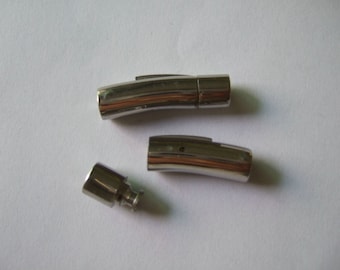 1pcs 5mm Stainless steel snap clasp for 5mm round leather cord AK155