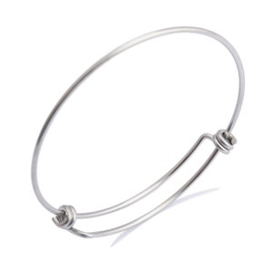 5stk Edelstahldraht Einstellbar Armreif Erweiterbar Armband