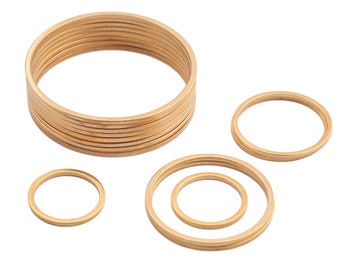 10 Gold Stainless Steel Earring Charm Circle Loop Connector 8-12mm 15mm 20mm 25mm 30mm 35m Round Link Circle Ring for DIY Jewelry Making