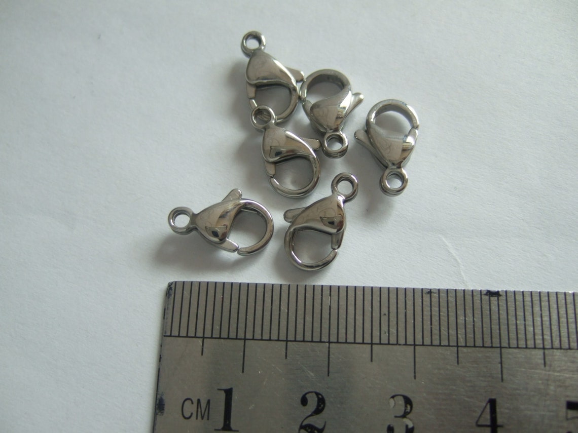 10 Stainless Steel Lobster Clasp 13mm Lobster Clasp High Etsy