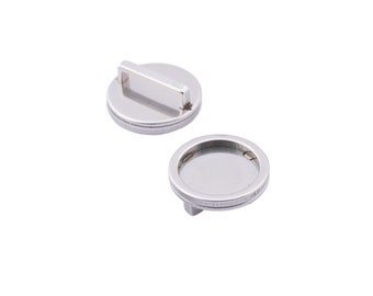 3pcs Stainless Steel 10mm Flat Leather findings  for 14mm Blanks Cabochon  Flat Leather slider spacer for 10x2mm leather cord