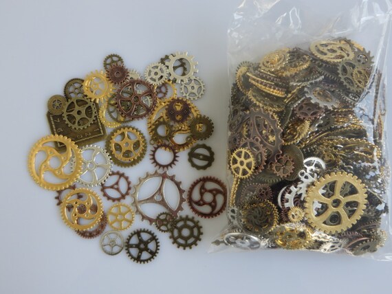 100g Accessori Per Gioielli In Lega - Ingranaggi Steampunk Per Collane, Bracciali E Artigianato
