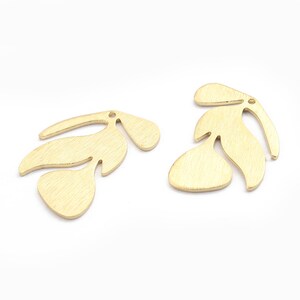 10pcs Brass Tree leaf Charms Pendants Raw brass Leaves Charm Pendant Jewelry Findings 15x21mm