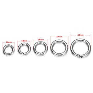 Stainless steel opening ring spring clasp connectors Lock Buckle Accessories