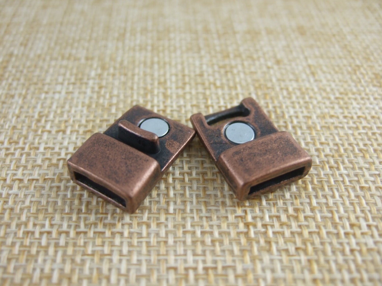 3 Sets Antique Copper Flat Clasp 10x2mm for 5mm 10mm Etsy UK