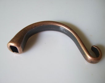 3pcs Antique Copper Hook Clasps Half Cuff Bracelet Findings for 5mm round leather cord