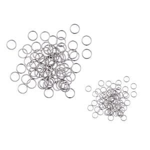 200pcs/Lot 3/4/5/6/7/8/10mm stainless steel DIY Jewelry Findings Open Single Loops Jump Rings & Split Ring for jewelry making