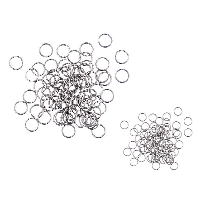 200pcs/Lot 3/4/5/6/7/8/10mm stainless steel DIY Jewelry Findings