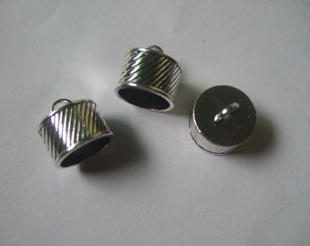 10 Stück Antik Silber 14mm Quastenkappen/Endkappen Endkappen EndkappenTeile SP372
