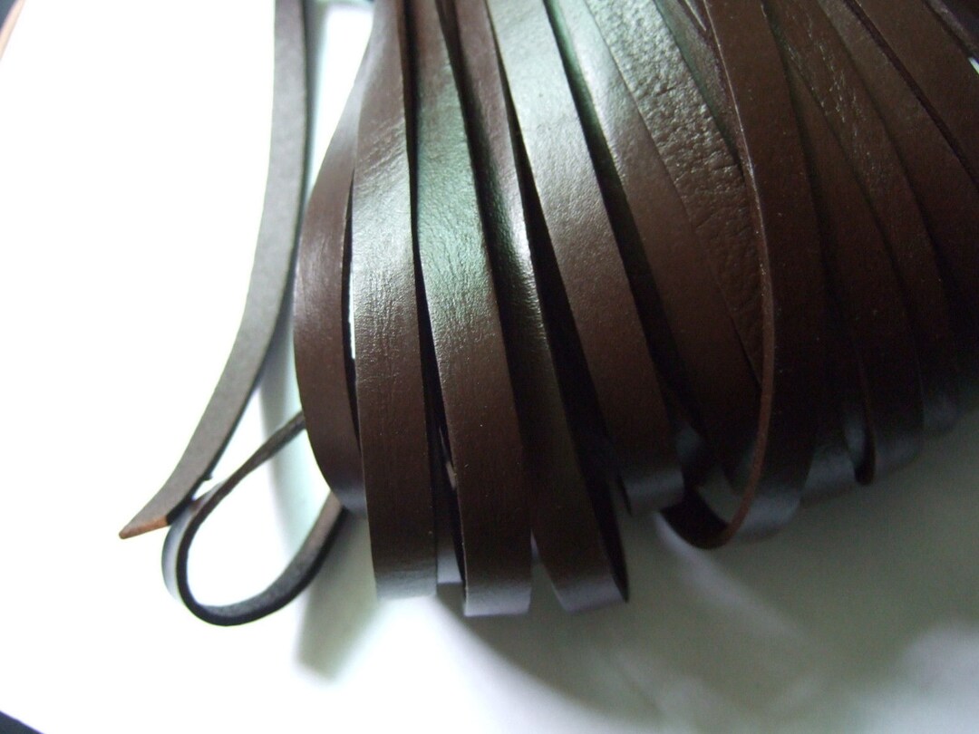 8mm Flat Genuine Leather Cord 8x2mm 2/5/10 Yards P061 - Etsy