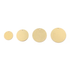 5-10Stk Rohmessing Rund stempeln Rohling 1mm Dicke Scheibe 15mm 20mm 25mm 30mm 40mm Charms Für DIY Ohrringe Halskette SchmuckStücke machen