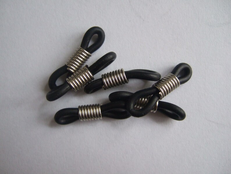 50pcs Adjustable Anti-Slip Eyeglass Chain Ends Retainer Rubber Glasses