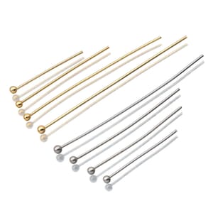 50 Sterling Silver Eye Pins Eyepin, Sterling Silver Headpins, Sterling  Silver Loop Pins 22 Gauge 17mm 20mm 25mm 30mm 35mm -  Ireland