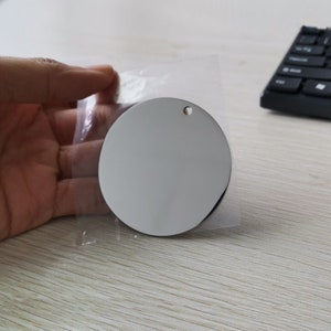 Hand Polished Mirror 60mm Round Stainless Steel Tags Stamping Blanks Disc Pendants