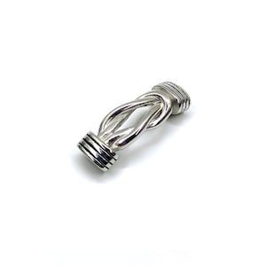 1pcs Stainless Steel 8x4mm Hole Bracelet Center Knot Connector Leather Bracelet Connectors