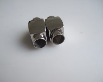 6mm Round Hole Stainless Steel Magnetic Clasp for 6mm Round Leather Cord