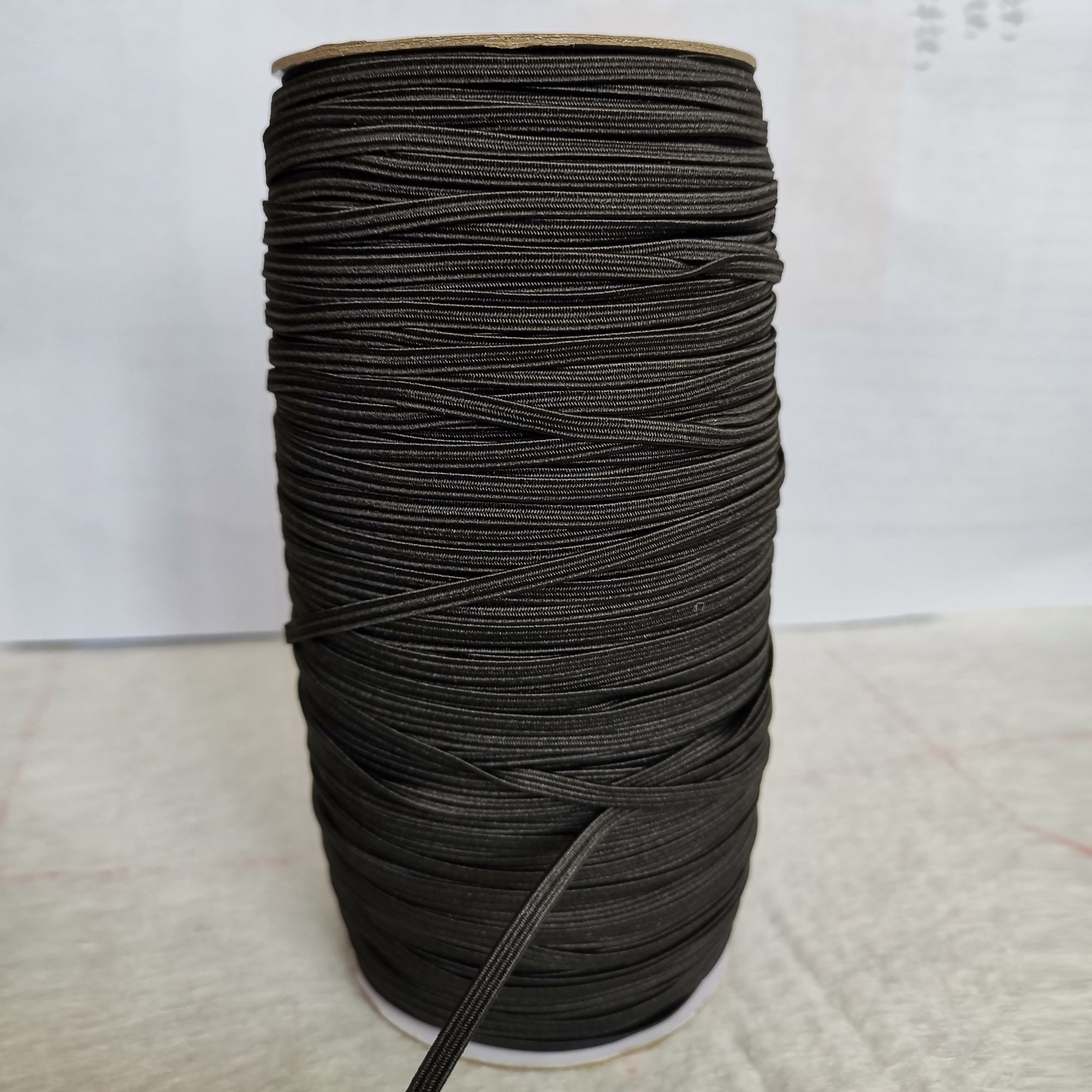 PATIKIL Fasce Elastiche 6mm x 45 Metri, Cordino Elastico Piatto in Poliestere per Cucito Artigianato Fai da Te, Rosso