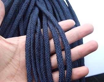 Navy Taupe 3/16" Decorative Rope Cord Captains Pride By The Yard Navy Taupe 3/16" Decorative Rope Cord Captains Pride By The Yard