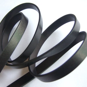 1 Meter 10mm Black Flat Synthetic Leather Cord , finding, craft supply P280