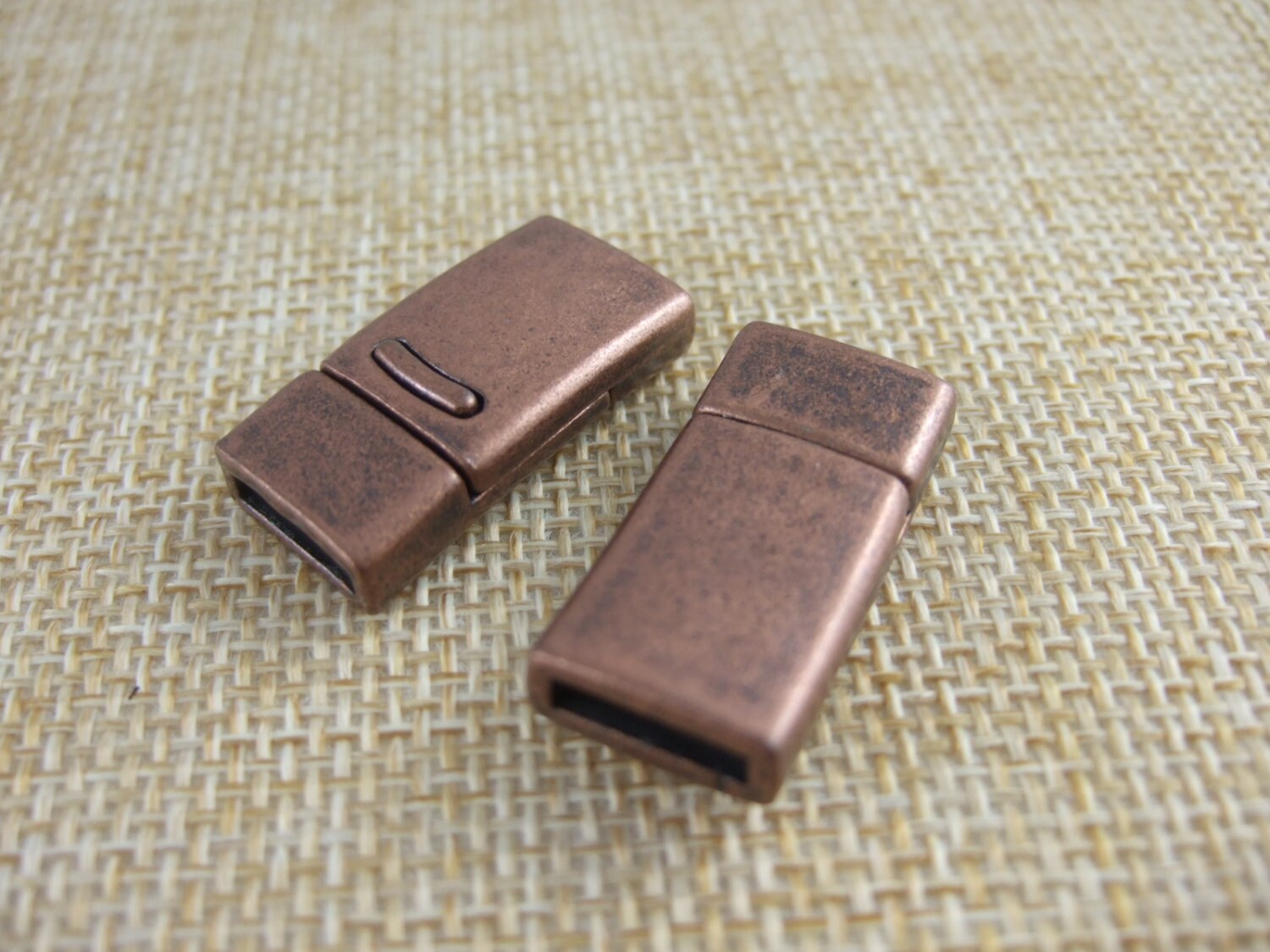 3 Sets Antique Copper Flat Clasp 10x2mm for 5mm 10mm Etsy UK