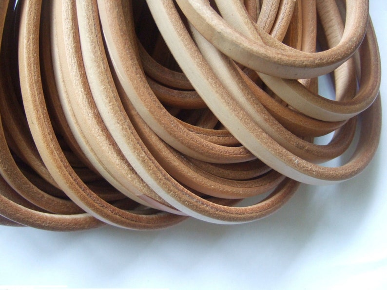 Natural Licorice Leather Cord, finding, jewelry supplies, leather for bracelet image 1