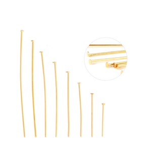 100Pcs Stainless Steel Flat Head Pins Findings For Jewelry Making DIY Supplies Accessories