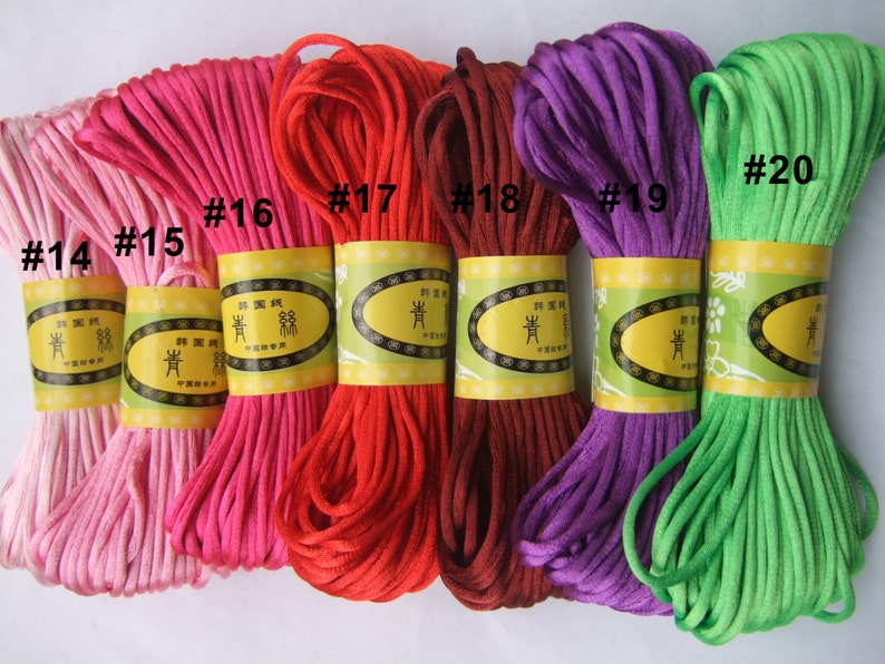 20 Yards Satin Rattail Cord Trim String 2mm - Etsy