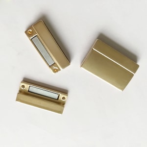 2 Sets  30x3mm Hole Flat Leather Clasp Leather bracelet clasps