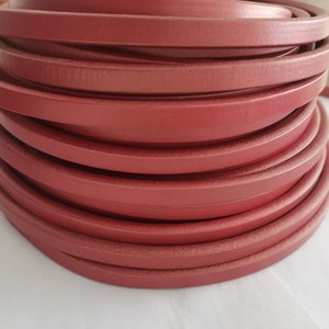 10x6mm Licorice Leather Cord , Genuine Licorice Leather Cording for bracelet making