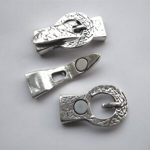 3 Sets Buckle Clasps for use with 5mm 10mm Flat Leather Cord