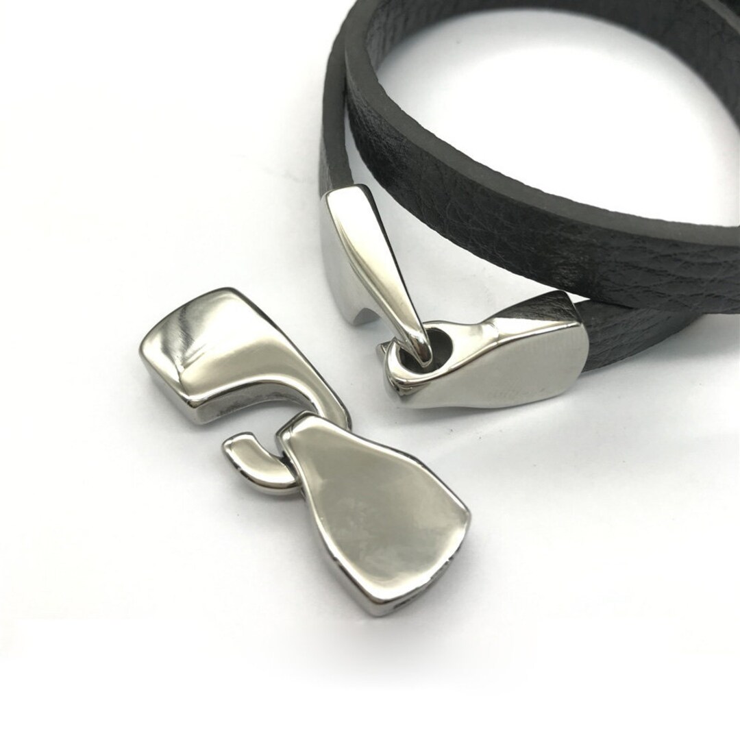 Stainless Steel 10mm Flat Side Hook Clasp 10x2mm for Use With 5mm ...