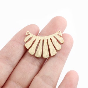 10pcs Brass Sun Charms - Sun Raw Brass Pendant - Earring Necklace Connector Findings Jewelry Findings 30x21mm