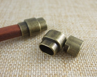 3 Sets Antique Bronze Licorice Clasp for 10x6mm Licorice Leather Cord