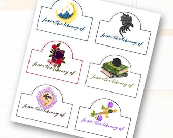 Romantiek Boekplaat Stickers | Junk Journal | Scrapbook | Planner