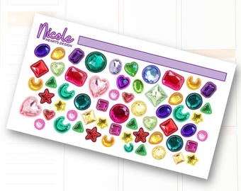 Edelsteenstickers | Junk Journal | Scrapbook | Planner