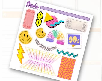 Ik ben dol op de stickers uit de jaren 90 | Junk Journal | Scrapbook | Planner