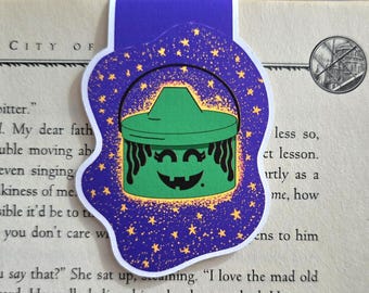 Magnetische bladwijzer met Halloweenheksenemmer