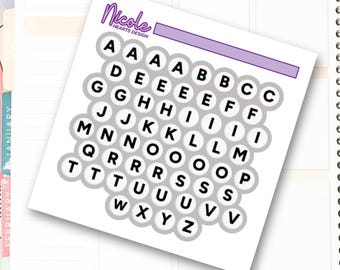 Vriendschapsarmbandje met kralen en letterstickers | Junk Journal | Scrapbook | Planner